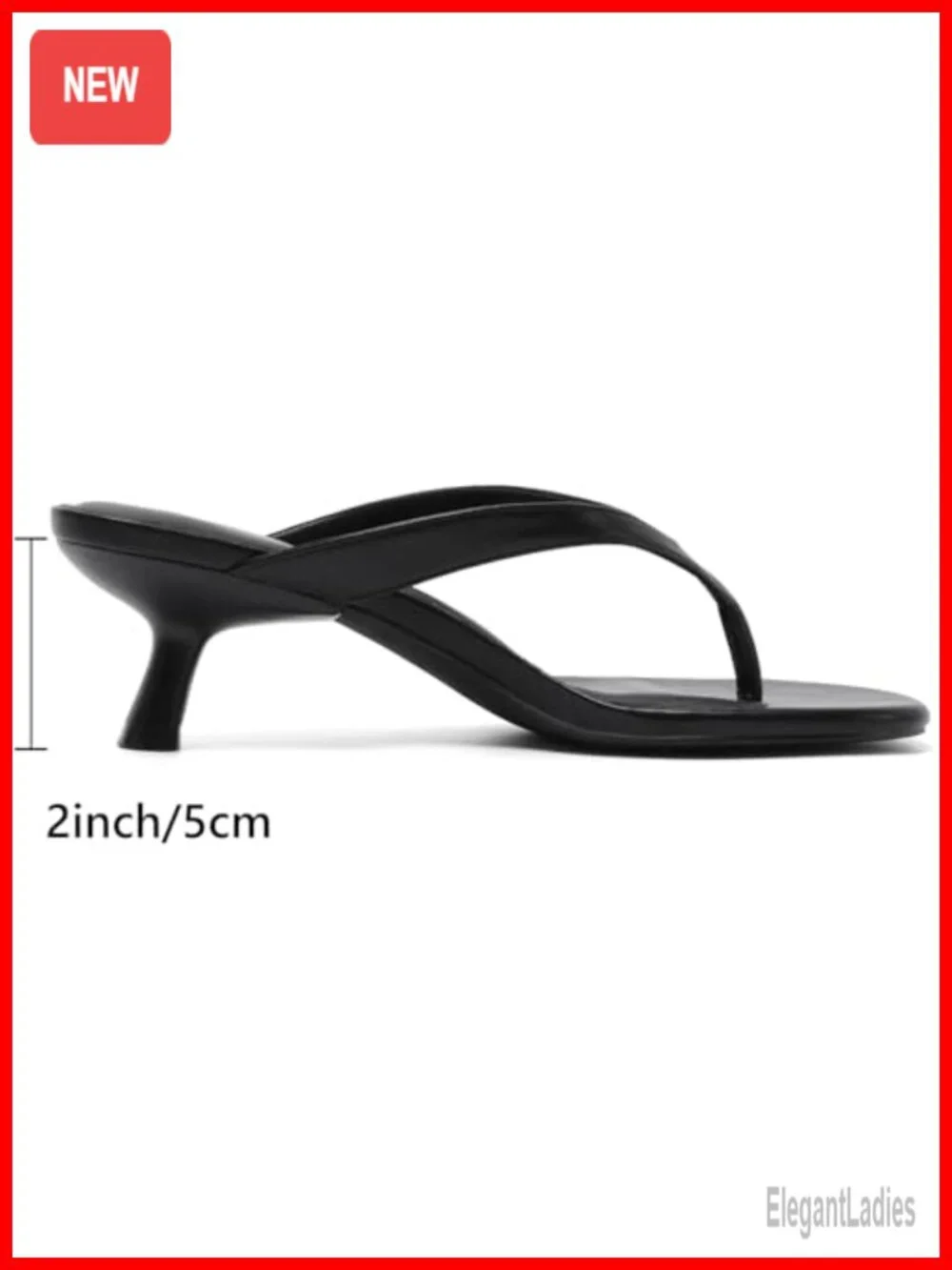 Kitten Heels Round Open Toe Flip Flop Thong Low Heel Sandals for Women